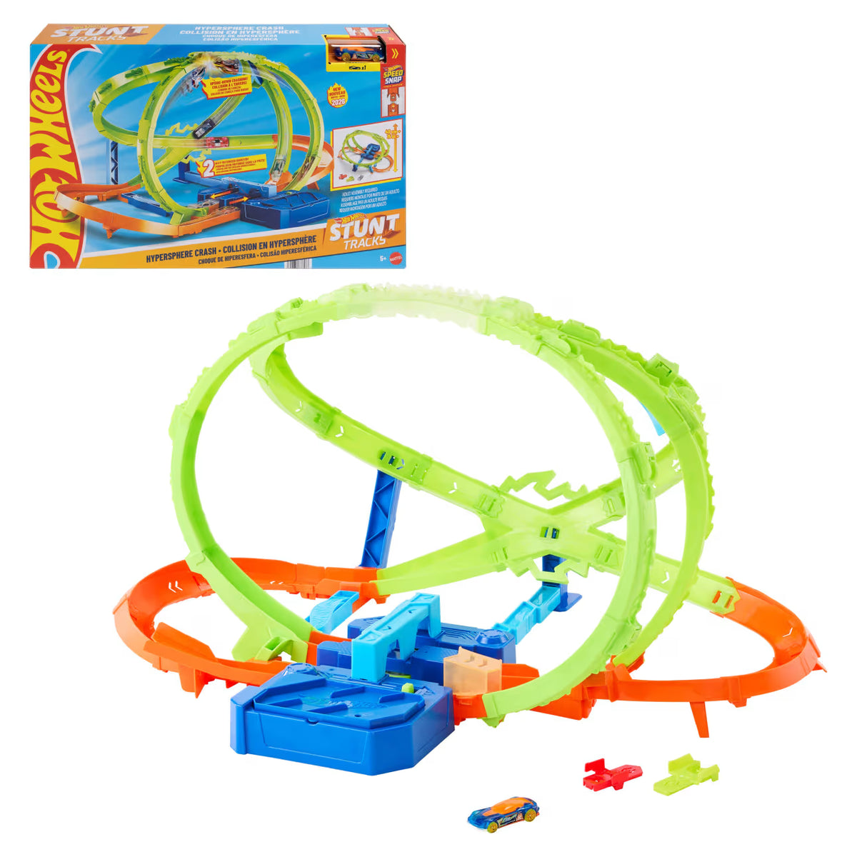 Hot Wheels Stunt Tracks Hypersphere Crash Playset