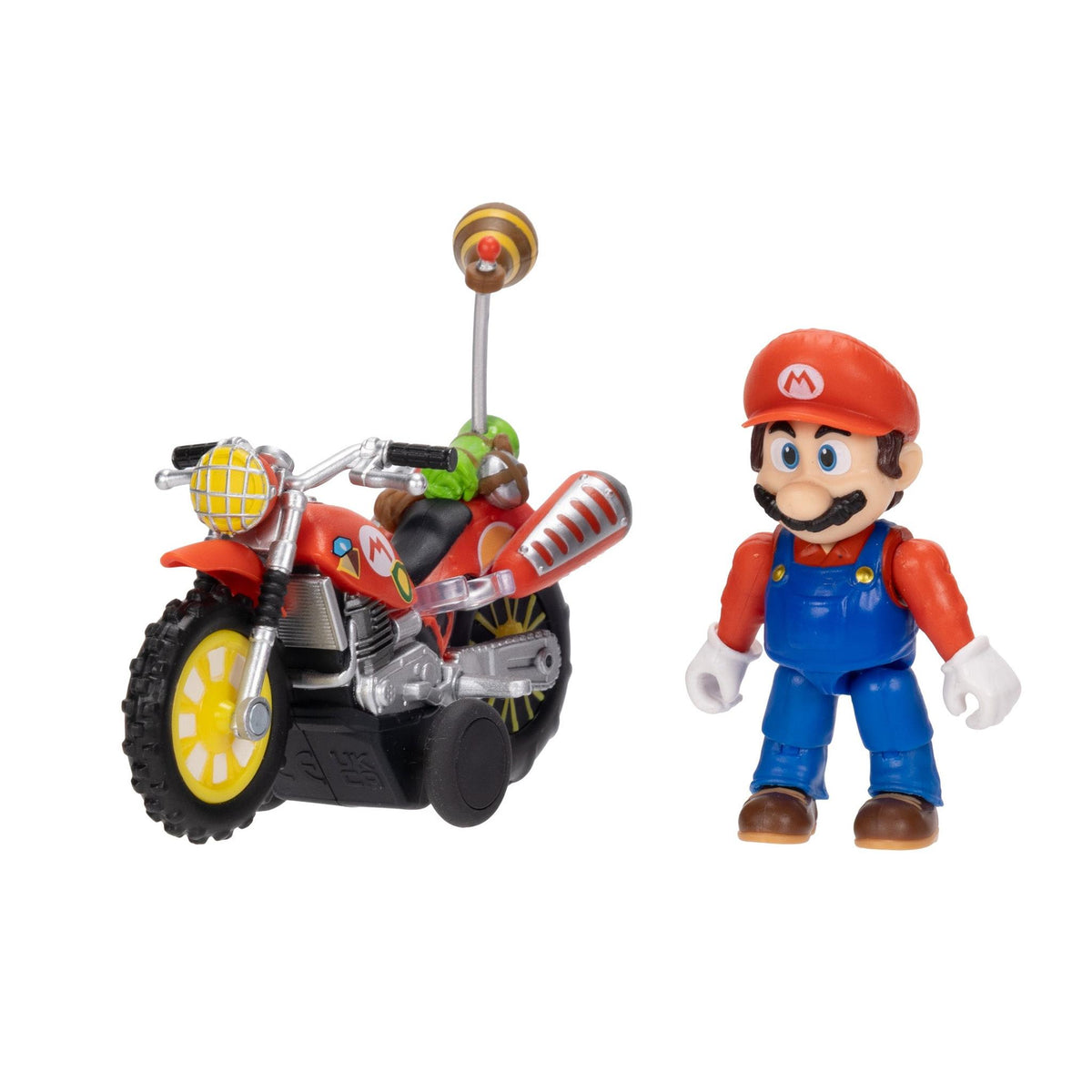 The Super Mario Galaxy Movie: Mario Figure with Pull Back Motorcycle