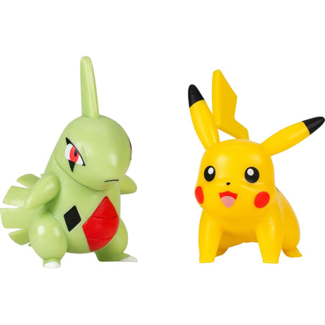 Pokemon Battle Disc Showdown with Pikachu and Larvitar