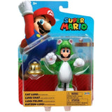 Super Mario 4-inch Figure: Cat Luigi with Super Bell
