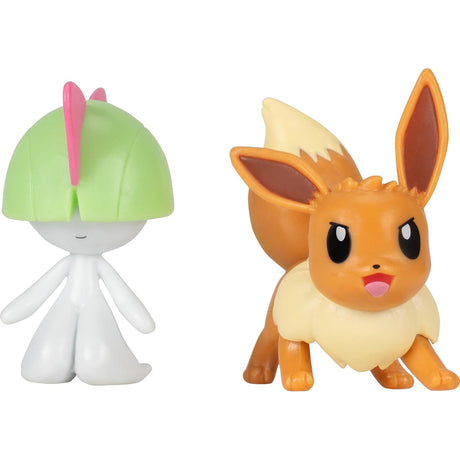 Pokemon Battle Disc Showdown with Eevee and Ralts