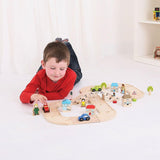 Bigjigs Wooden Figure of Eight Roadway Set