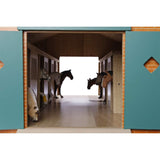 Kids Globe Horse Stable with 7 Stalls 1:24