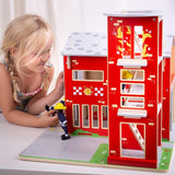 Bigjigs Wooden City Fire Station