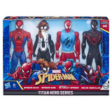 Marvel Spiderman Titan Hero Series Action Figures - Spider-Man 4 Pack