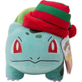 Pokemon 8-inch Christmas Plush - Bulbasaur with Striped Hat