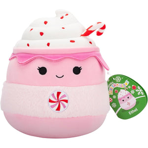 Christmas Squishmallows - Ethel the Pink Hot Chocolate 7.5"