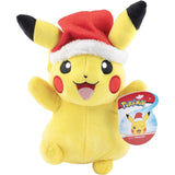 Pokemon 8-inch Christmas Plush - Pikachu with Santa Hat