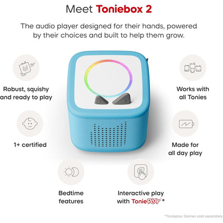 Toniebox 2 Starter Set with Creative Tonie - Sky Blue