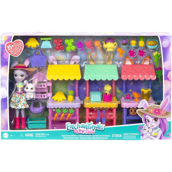 Enchantimals Bunny Farm Market Playset with Doll