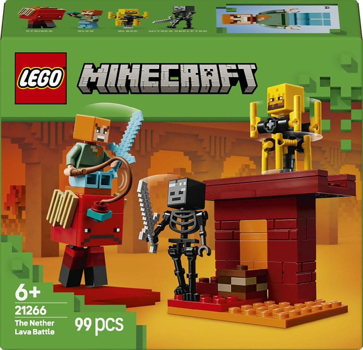 LEGO 21266 Minecraft The Nether Lava Battle