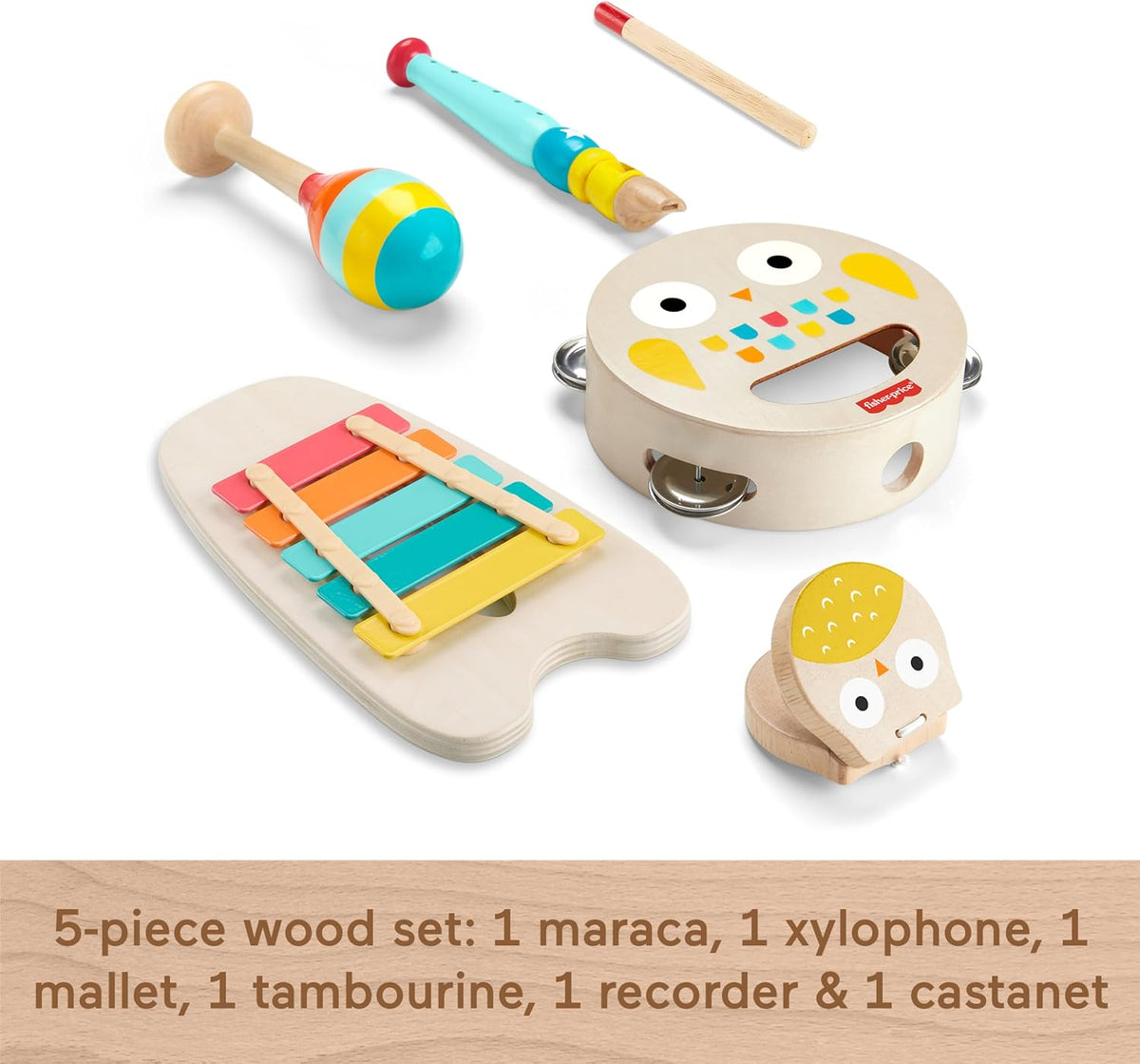 Fisher Price Wooden Musical Gift Set