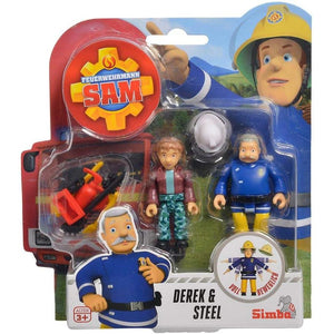 Fireman Sam 2-Figure Pack: Derek & Steele