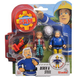 Fireman Sam 2-Figure Pack: Derek & Steele