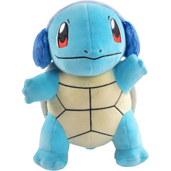 Pokemon 8-inch Christmas Plush - Squirtle with Earmuffs