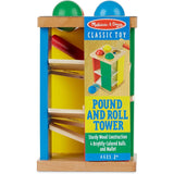 Melissa & Doug Wooden Pound & Roll Tower