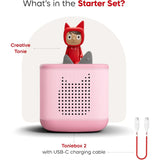 Toniebox 2 Starter Set with Creative Tonie - Cloud Pink