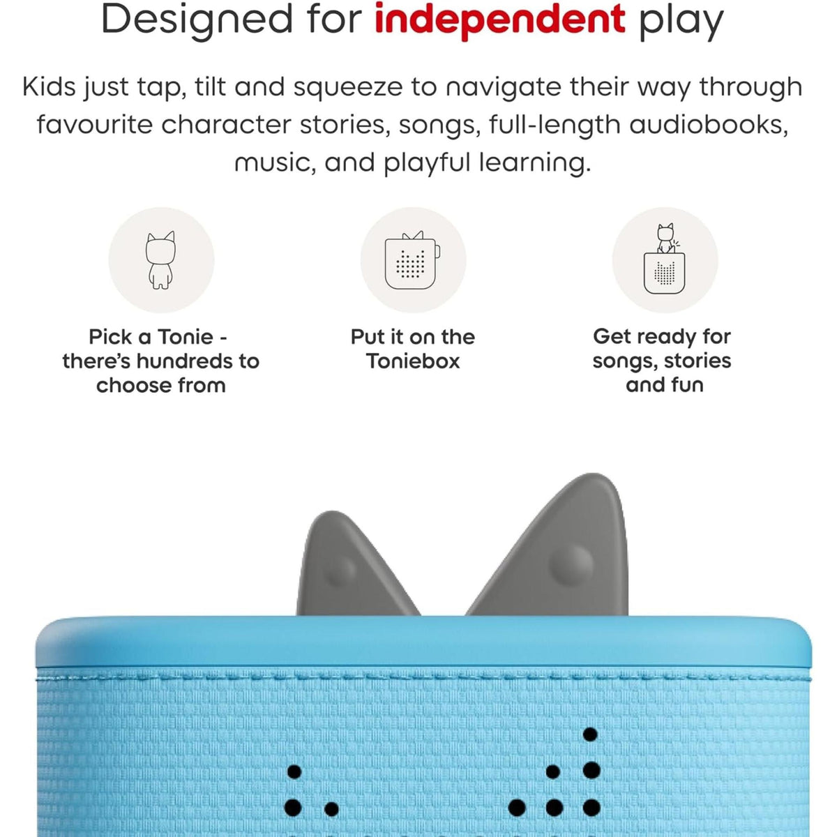 Toniebox 2 Starter Set with Creative Tonie - Sky Blue
