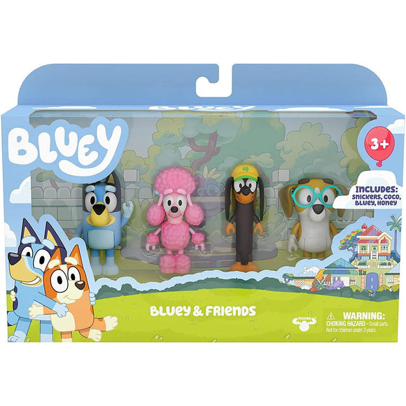 Bluey & Friends 4-Figure Pack