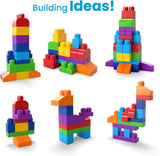 MEGA BLOKS Building Blocks Bag, Assorted Colours (60 pieces)