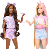 Barbie Cutie Reveal Cozy Cute Tees Slumber Party Gift Set with 2 Dolls