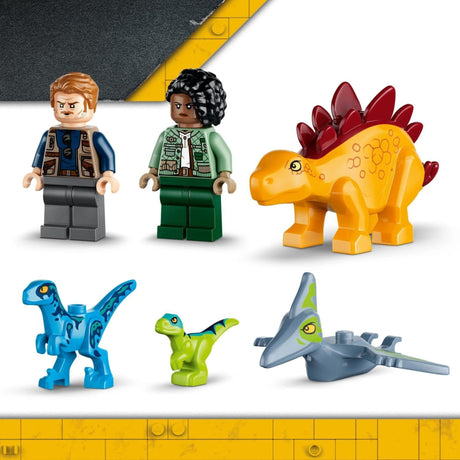 LEGO 77981 Jurassic World Velociraptor, Stegosaurus & Pteranodon Rescue