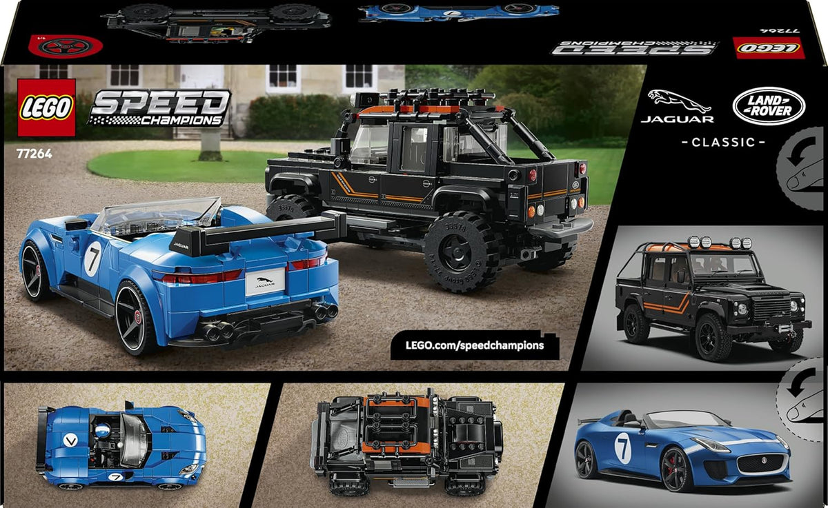 LEGO 77264 Speed Champions Jaguar Project 7 & Land Rover Defender