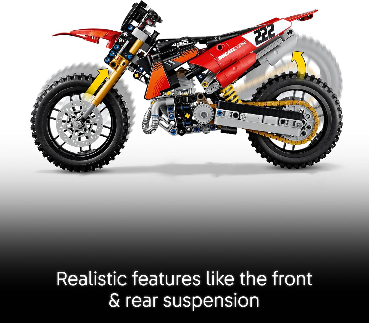 LEGO 42238 Technic Ducati Desmo450 MX Factory Motorcycle