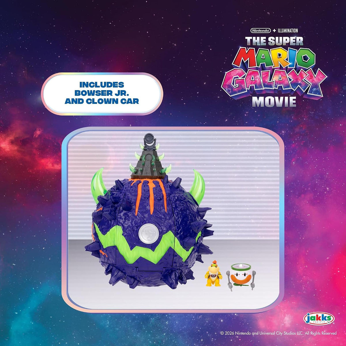 The Super Mario Galaxy Movie: Wonder Bowser Jr. Planet Playset