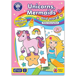 Orchard Toys Unicorns, Mermaids and More! Sticker Colouring Book