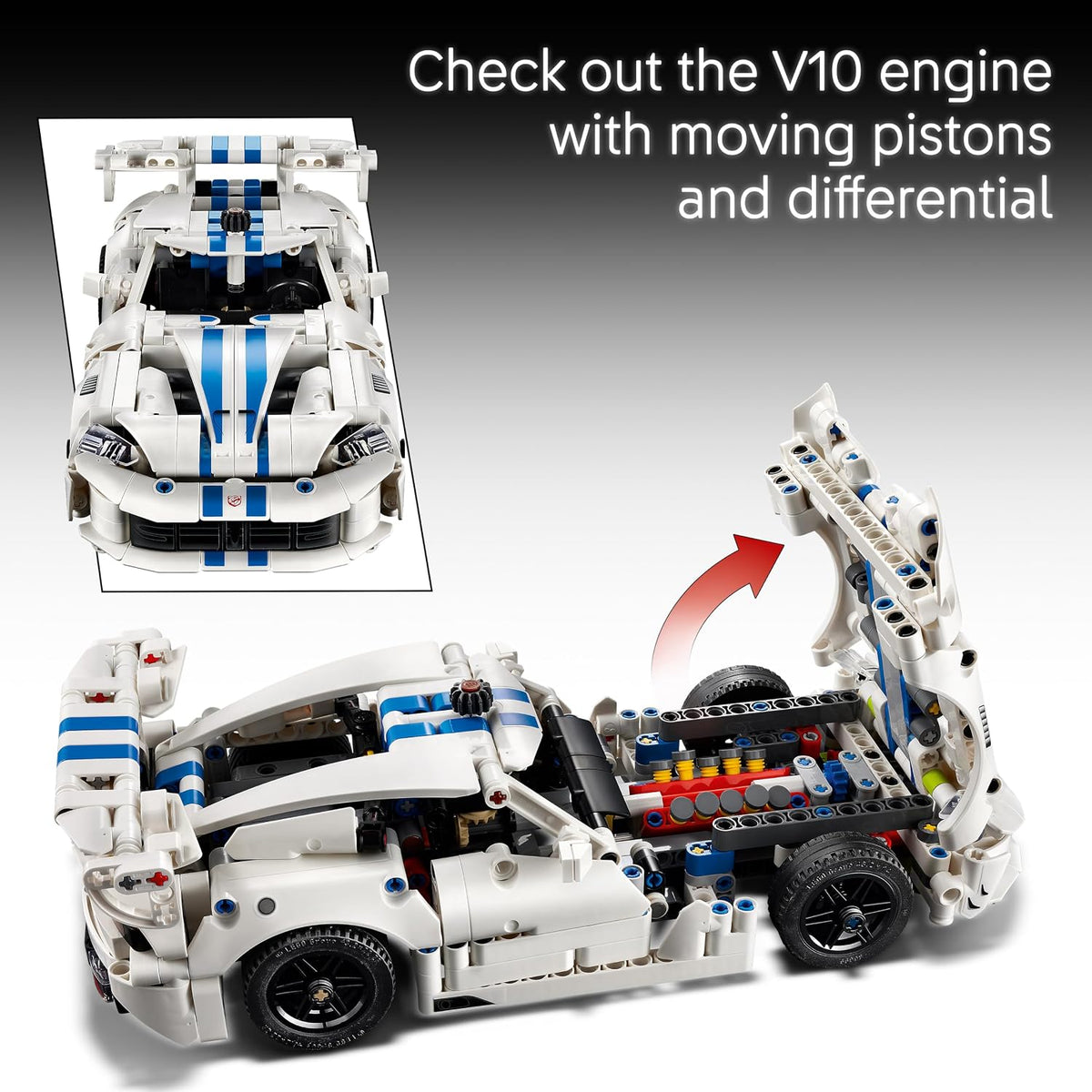 LEGO 42234 Technic Dodge Viper GTS-R Sports Car