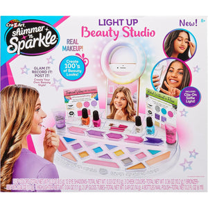 Shimmer 'n Sparkle Light Up Beauty Studio with Selfie Light