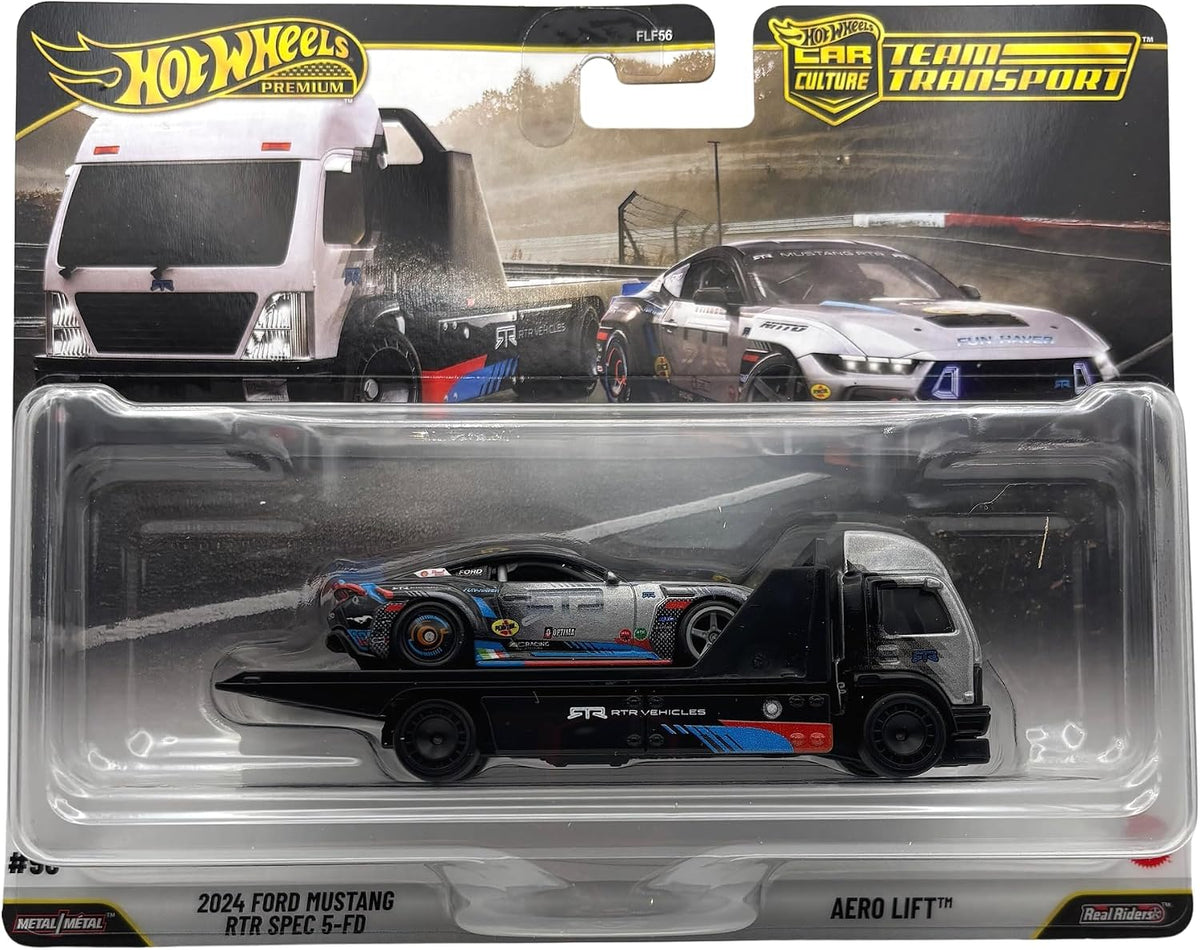 Hot Wheels Premium Team Transport Truck & Race Car, Assorted