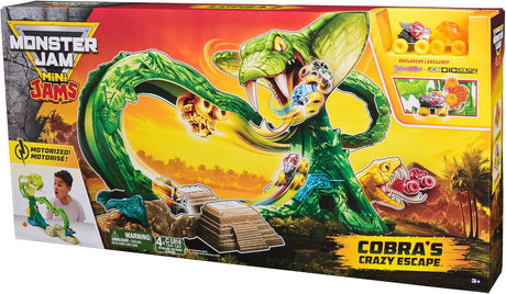 Monster Jam Mini Jams Cobra's Crazy Escape Motorised Playset