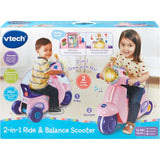 VTech 2-in-1 Ride & Balance Scooter - Pink