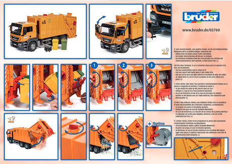 Bruder 3760 MAN TGS Garbage Truck