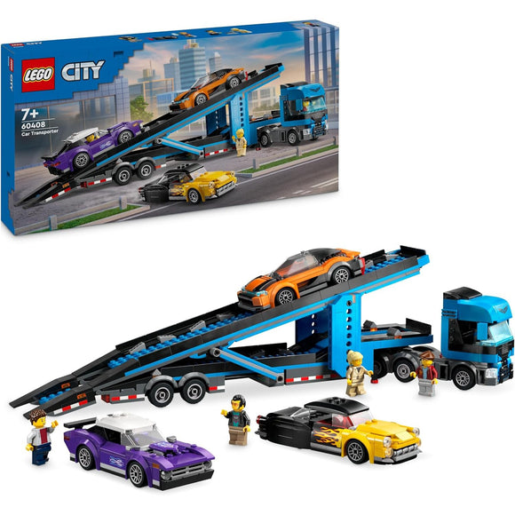 LEGO 60408 City Car Transporter Truck with Sports Cars