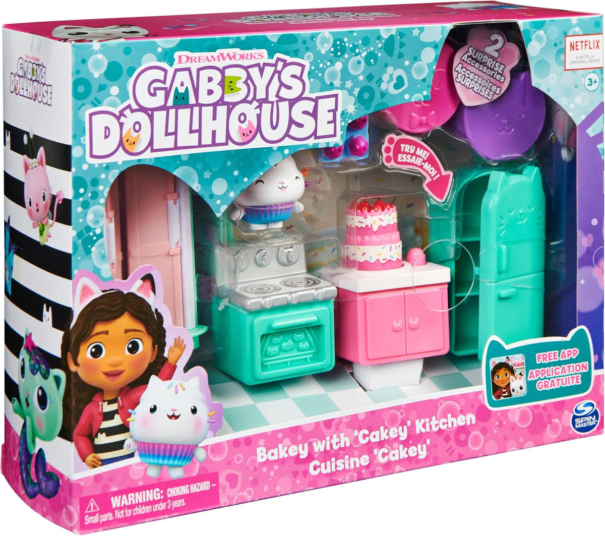 Gabby's Dollhouse Bakey with Cakey Kitchen Playset