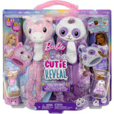 Barbie Cutie Reveal Cozy Cute Tees Slumber Party Gift Set with 2 Dolls