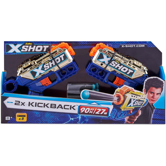 X-Shot 2x Kickback Royale Edition Double Blaster Set