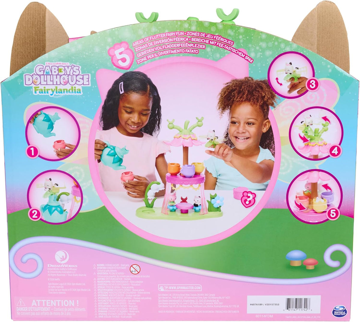 Gabby's Dollhouse: Fairylandia Flutter-rific Tea Party Playset