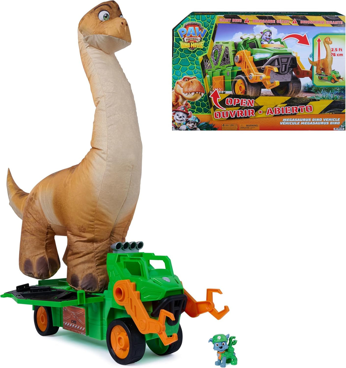 PAW Patrol: The Dino Movie Megasaurus Dino Vehicle