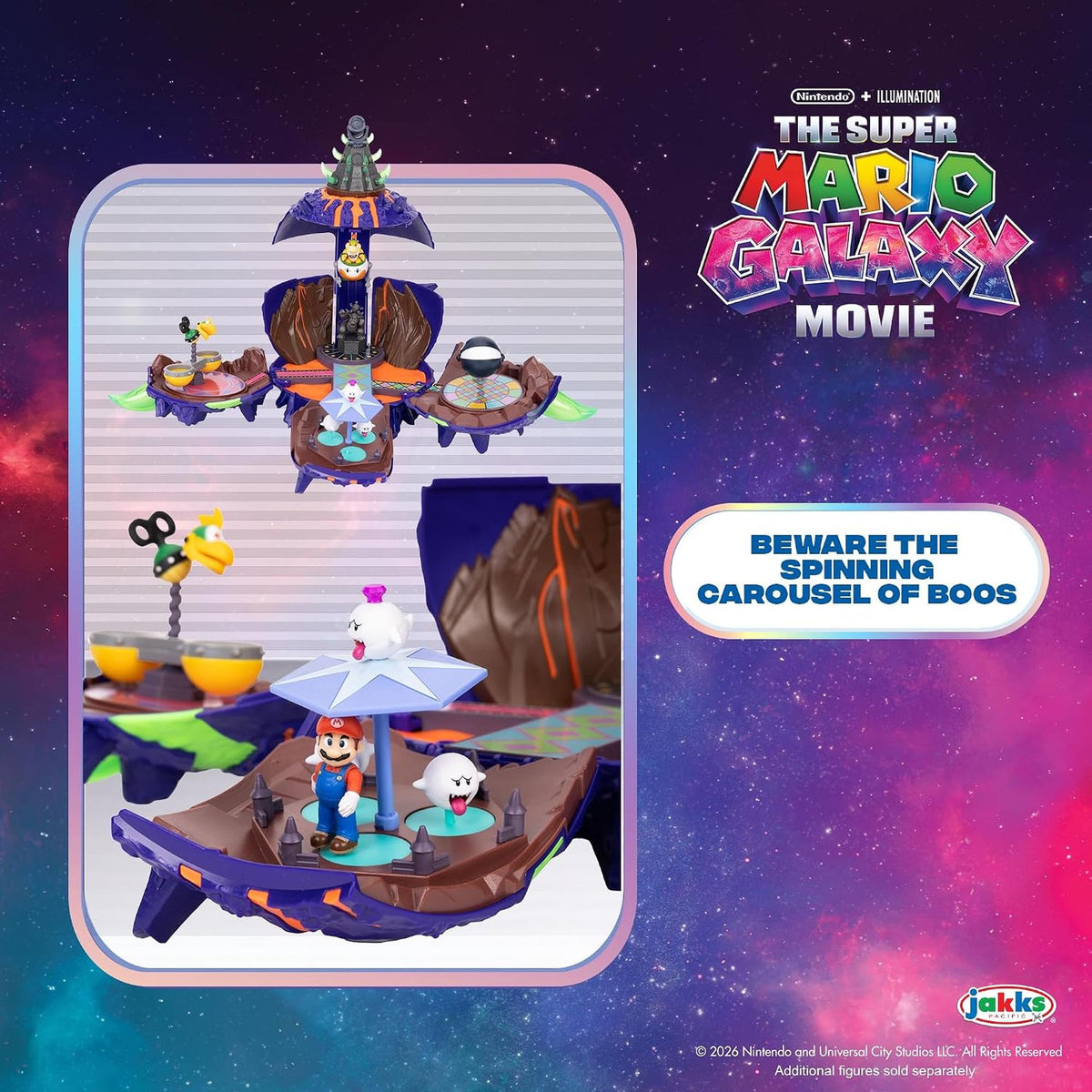 The Super Mario Galaxy Movie: Wonder Bowser Jr. Planet Playset