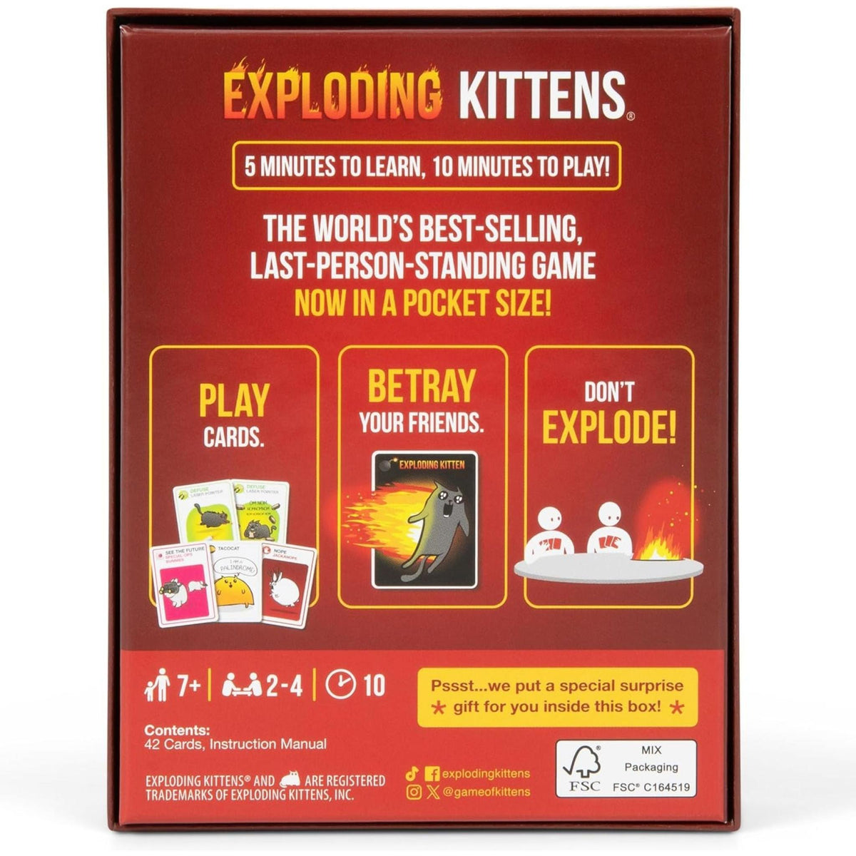Exploding Kittens Grab & Game