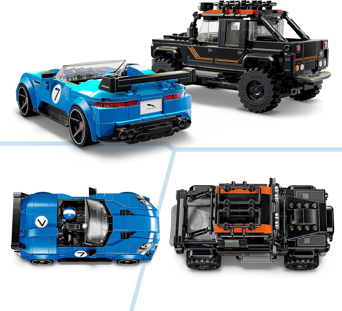 LEGO 77264 Speed Champions Jaguar Project 7 & Land Rover Defender