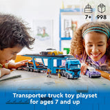 LEGO 60408 City Car Transporter Truck with Sports Cars