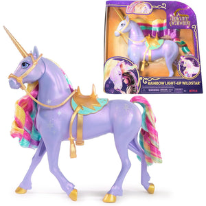 Unicorn Academy Rainbow Light-Up Wildstar Unicorn Doll 28cm