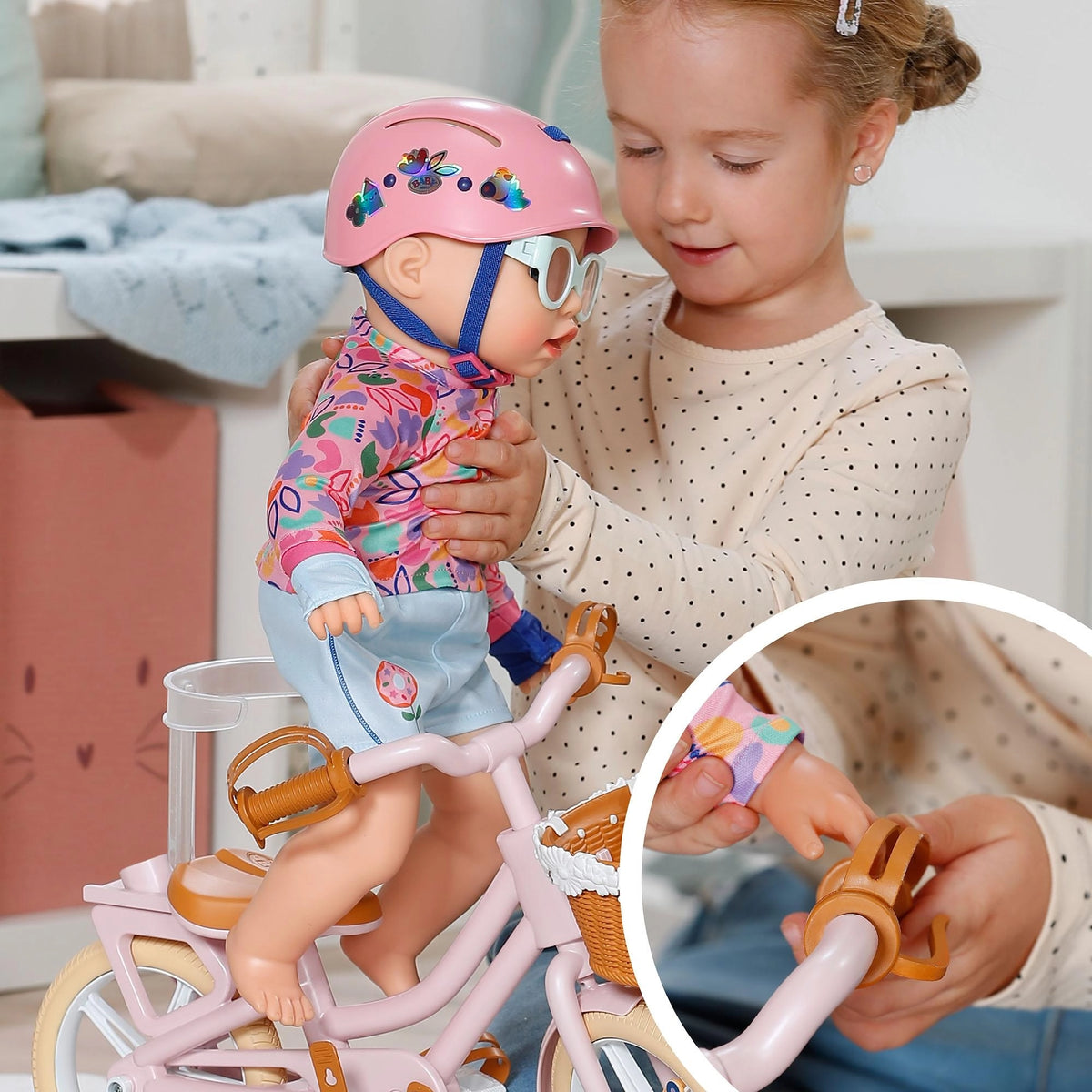 Baby Born Doll Bike with Lucky the Dog