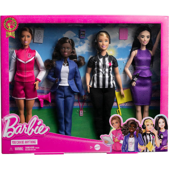 Barbie Dolls Set of 4 Sports Career Dolls