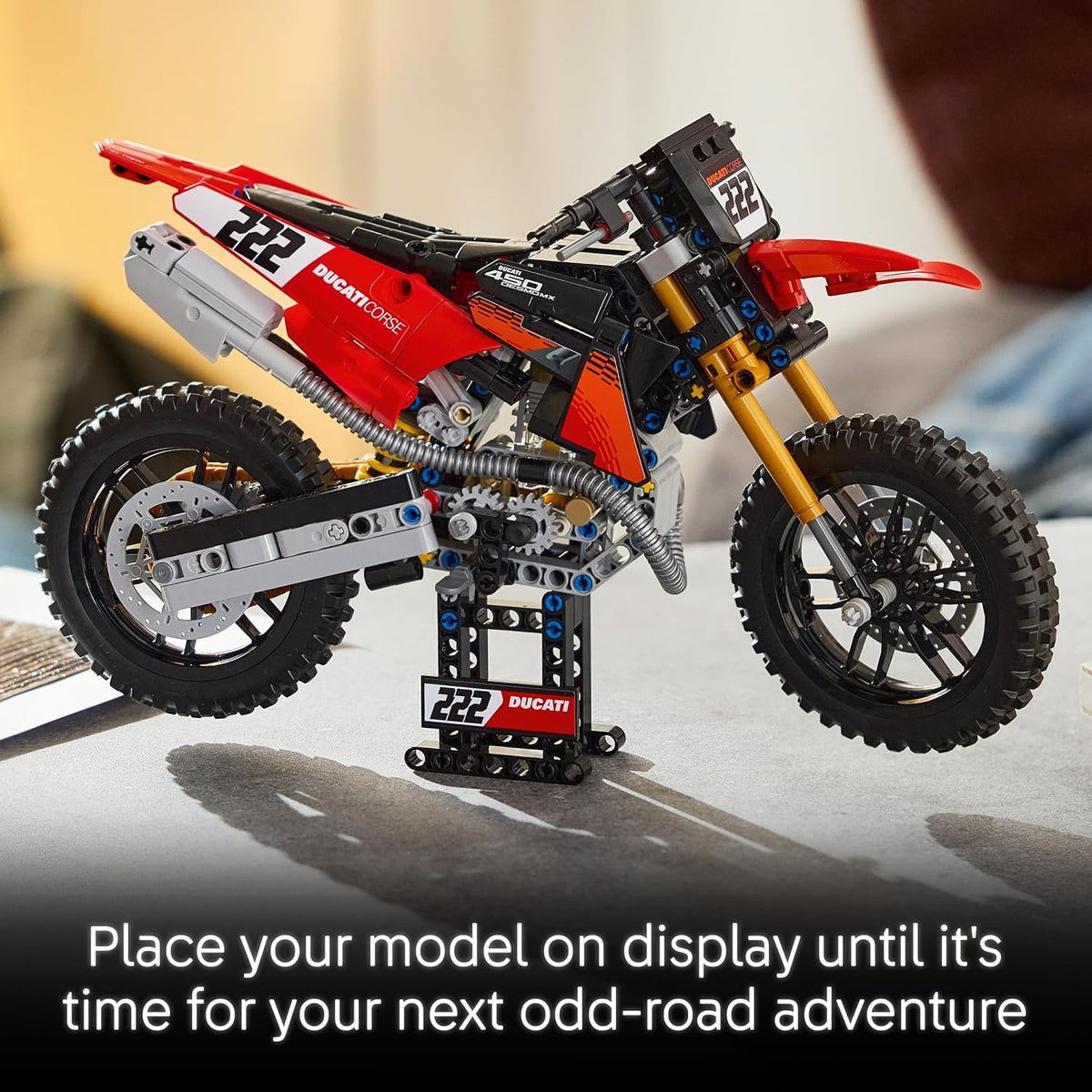 LEGO 42238 Technic Ducati Desmo450 MX Factory Motorcycle